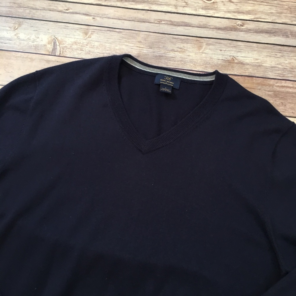 SOLD Sz Large Brooks Brothers Men’s V-Neck Sweater - Picture 4 of 8